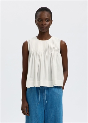 Sophia sl pleated top Snow White Selected Femme 